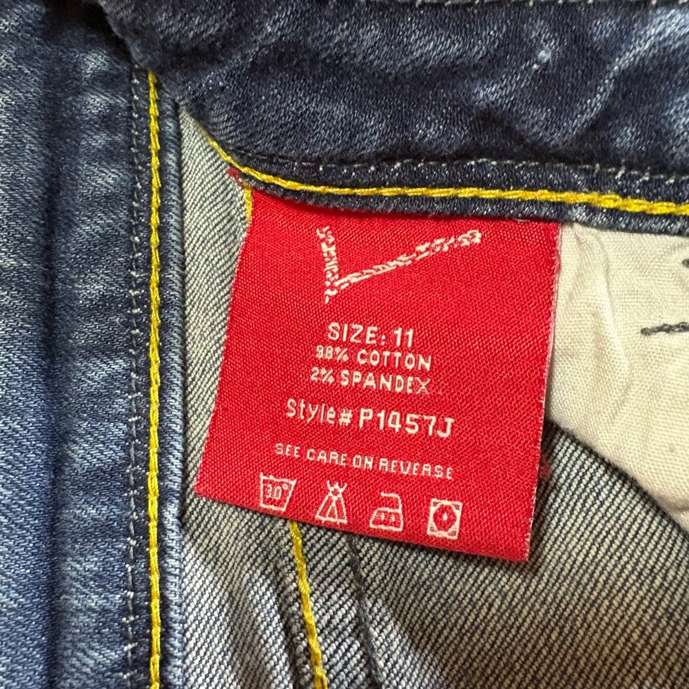 Vigoss Women’s 11 Blue Denim Jeans Low Rise Straight‎ Leg - Picture 3 of 10